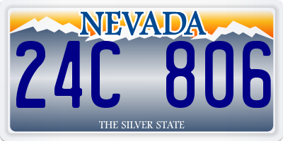 NV license plate 24C806