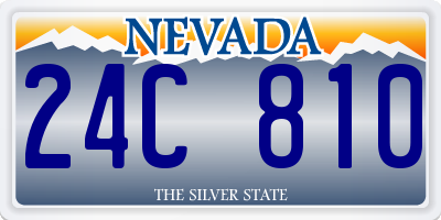NV license plate 24C810