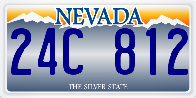 NV license plate 24C812