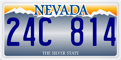 NV license plate 24C814