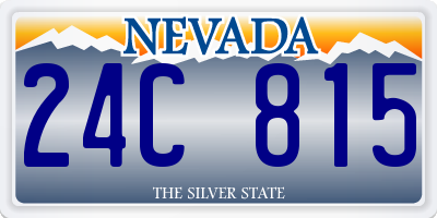 NV license plate 24C815