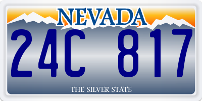 NV license plate 24C817