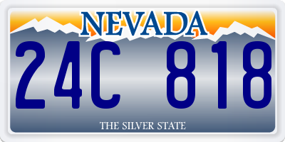 NV license plate 24C818