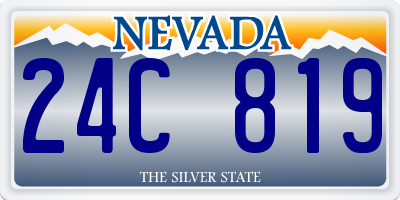 NV license plate 24C819