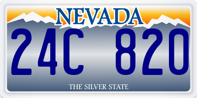 NV license plate 24C820