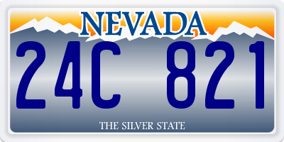 NV license plate 24C821