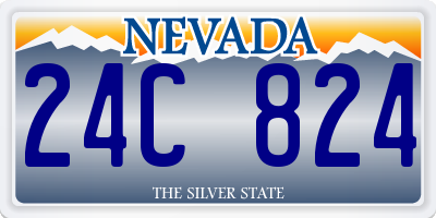 NV license plate 24C824