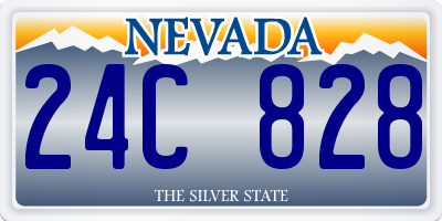 NV license plate 24C828