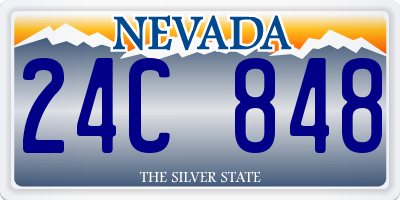 NV license plate 24C848