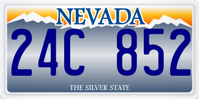 NV license plate 24C852