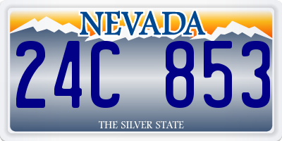 NV license plate 24C853