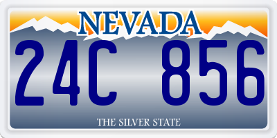 NV license plate 24C856