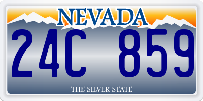 NV license plate 24C859