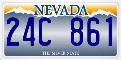 NV license plate 24C861