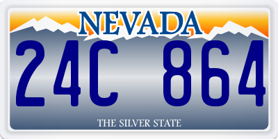 NV license plate 24C864