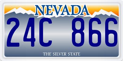 NV license plate 24C866