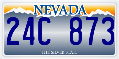 NV license plate 24C873