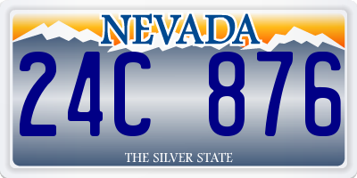 NV license plate 24C876