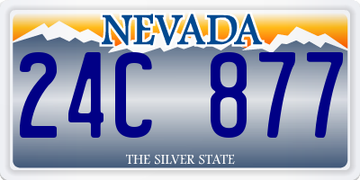 NV license plate 24C877