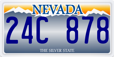 NV license plate 24C878