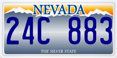 NV license plate 24C883