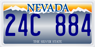 NV license plate 24C884