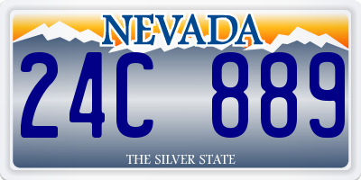 NV license plate 24C889