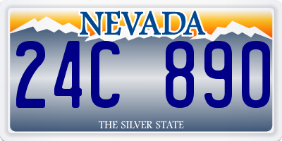 NV license plate 24C890