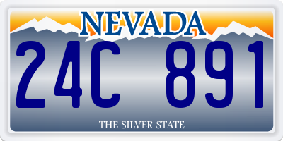 NV license plate 24C891