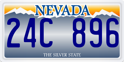 NV license plate 24C896