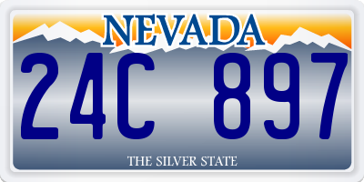 NV license plate 24C897