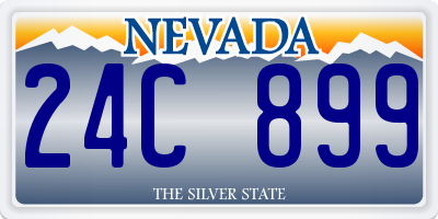 NV license plate 24C899