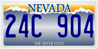 NV license plate 24C904