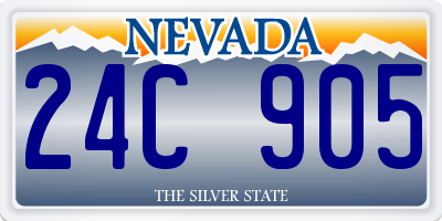 NV license plate 24C905