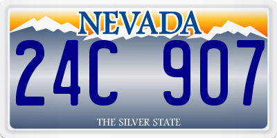 NV license plate 24C907