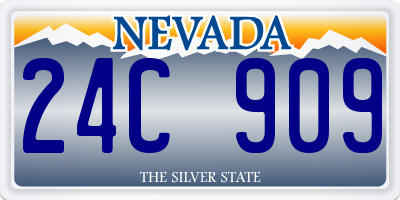 NV license plate 24C909