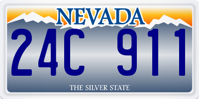NV license plate 24C911