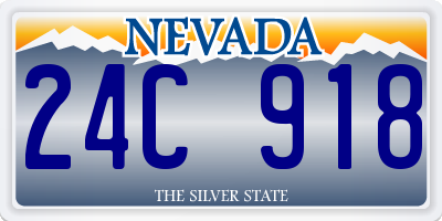 NV license plate 24C918