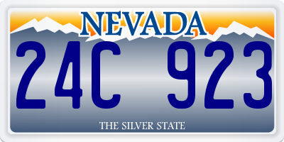 NV license plate 24C923