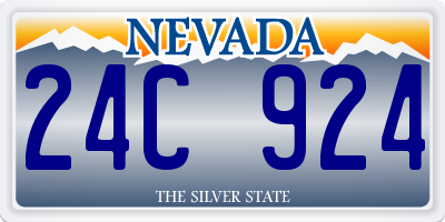 NV license plate 24C924