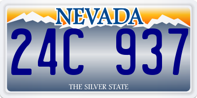 NV license plate 24C937