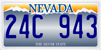 NV license plate 24C943