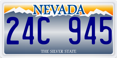 NV license plate 24C945