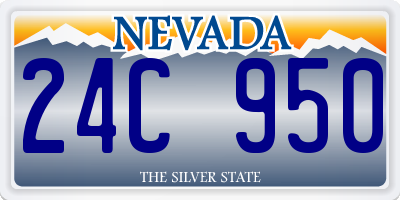 NV license plate 24C950