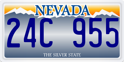 NV license plate 24C955