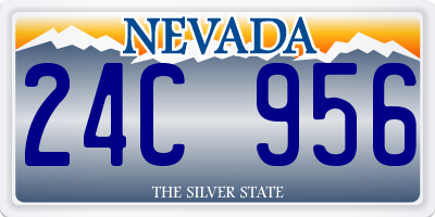 NV license plate 24C956