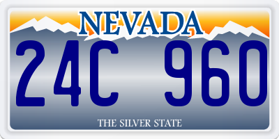 NV license plate 24C960