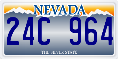 NV license plate 24C964