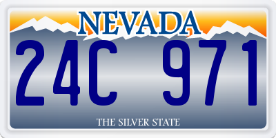 NV license plate 24C971