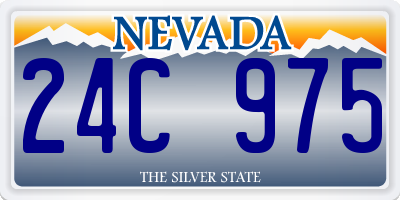 NV license plate 24C975